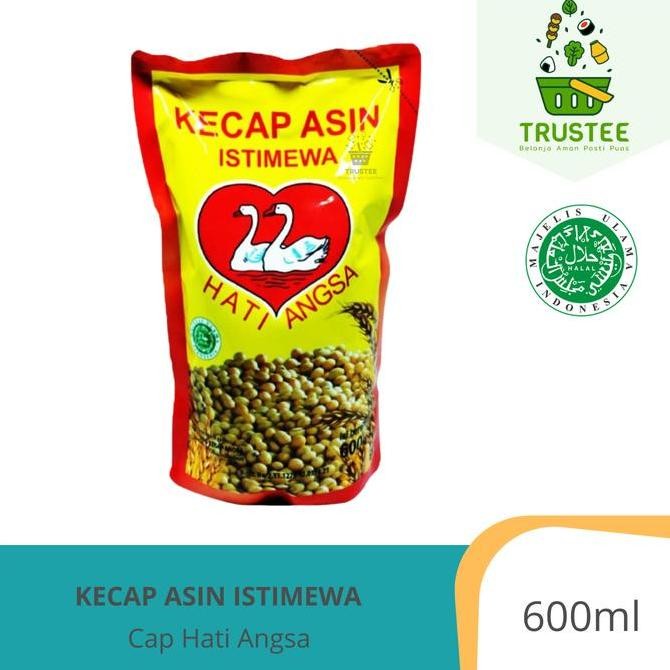 

HIW Kecap Asin Cap Hati Angsa Refill 600 ml Halal khas Medan