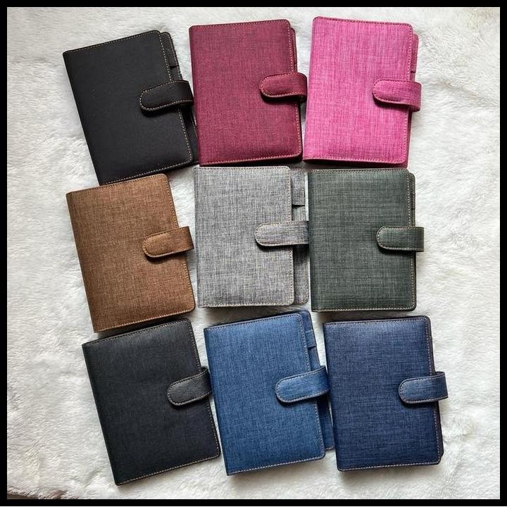 

Binder Bahan Jeans Ukuran A6 (6 Ring) 9 Warna Pilihan Best Seller