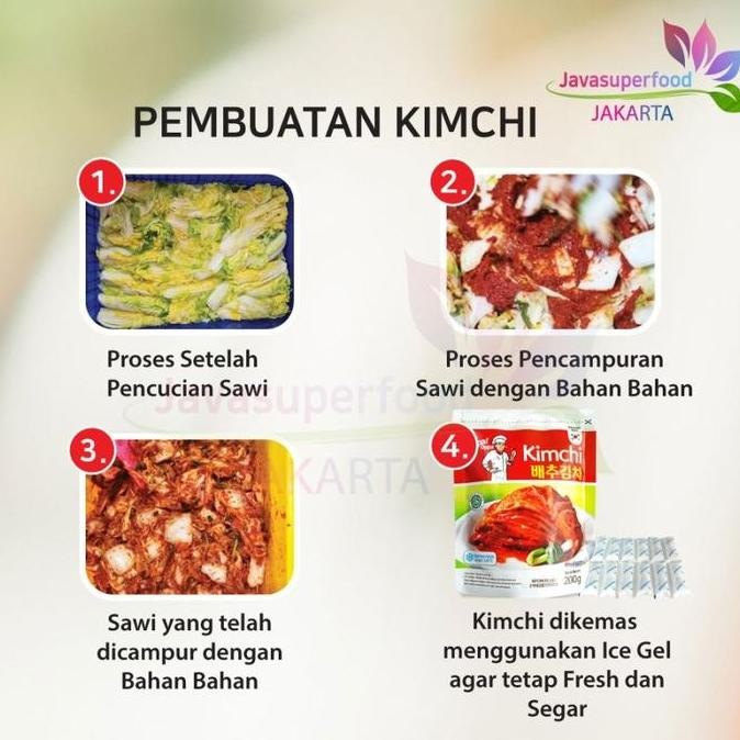 

HIW KIMCHI Sawi Fresh / Kimchi Halal / Kimchi Korea 1KG - Makanan Korea