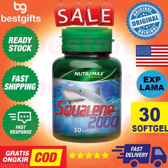 

Terlaris Nutrimax Squalene 2000 Vitamin Fish Oil Minyak Hati Ikan Hiu Squalane Squalen Stamina Luka 30 Kapsul
