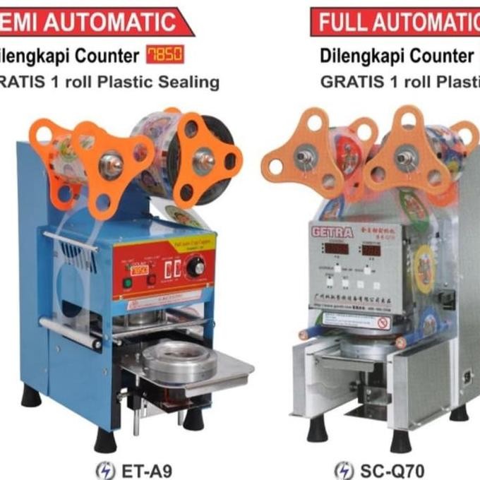 BEBAS ONGKIR - Cup Sealer Semi Otomatis GETRA ET-A9