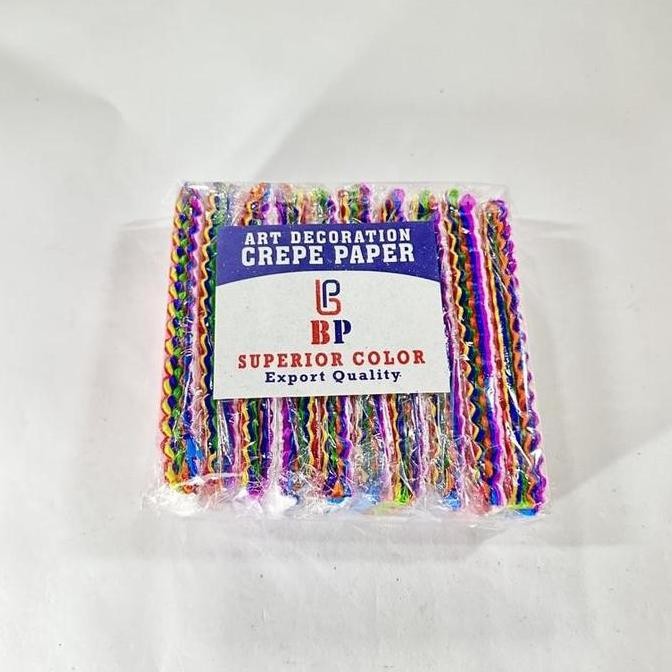 

Crape Paper Rainbow BP / Kertas Krep Potongan isi 50 pcs Termurah