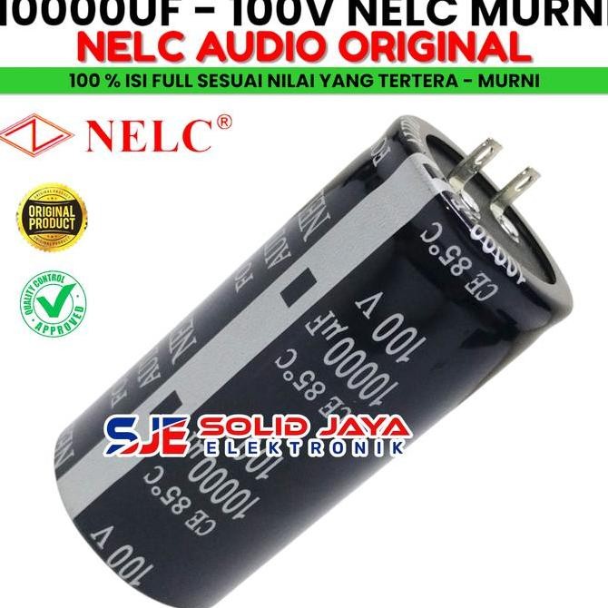 Capasitor Elko 10000 Uf 100 V Nelc Murni Asli Elco Nelc 10000Uf 100V Elko Capasitor Kapasitor 10000U