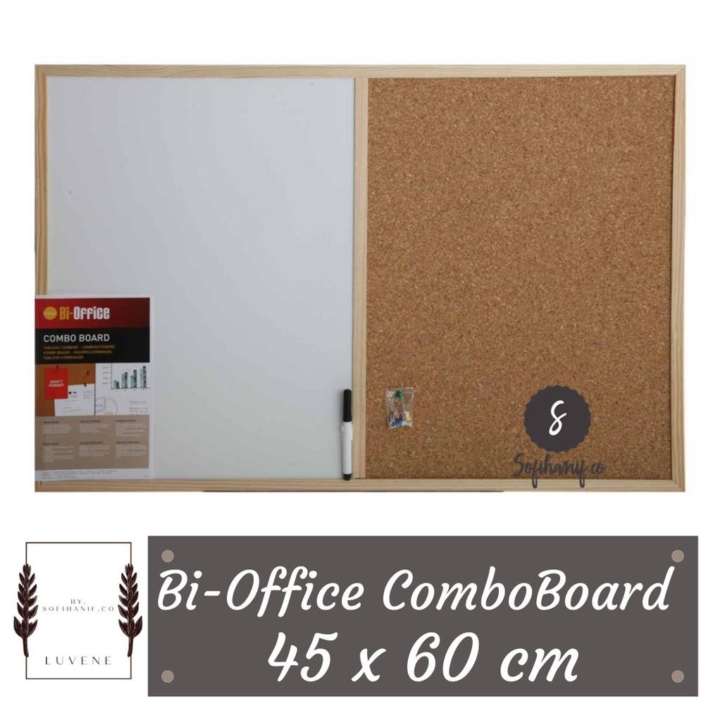 

READYYY BI-OFFICE COMBO CORK BOARD 45 X 60 CM