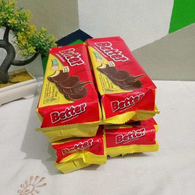 

HIW Paket 4pcs Better biskuit coklat vanila netto 100g Snack Krim Vanilla