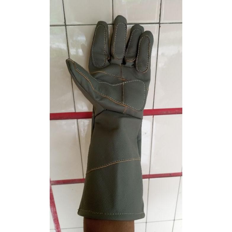 Terlaris Sarung Tangan Kerja Kulit / Sarung Tangan Kebun Salak, Sawit, Buah Naga. Tahan Duri Dan Pan