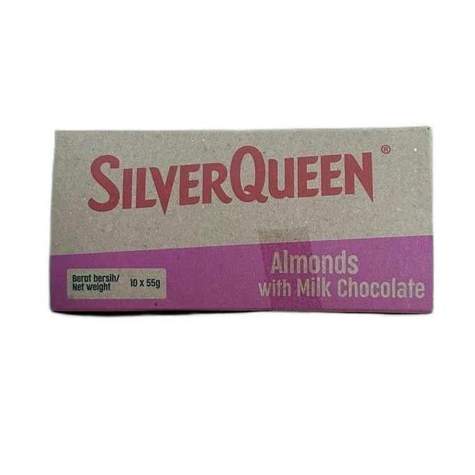 

HIW SILVERQUEEN 55GR ALMOND isi 10pcs Promo Promo Promo