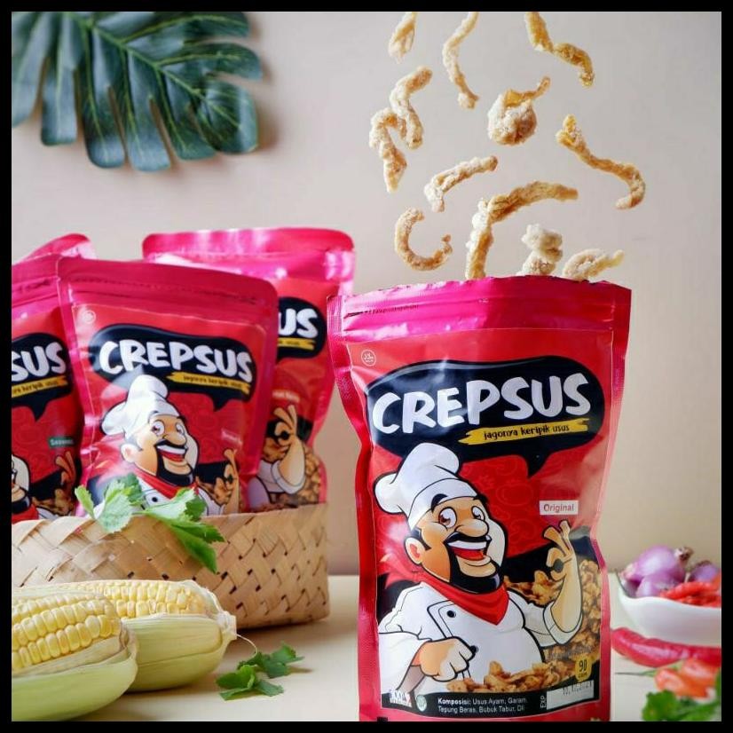 

CREPSUS KERIPIK USUS CEMILAN ENAK LEZAT NIKMAT VARIAN RASA ISI 90.GRAM