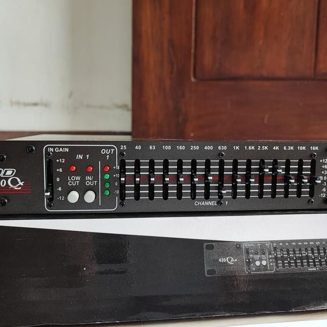 Equalizer Dod Sr215 Sr430 Dual 15 Chanel Grade A Panel 1U Sr 430 Xlr New Stok