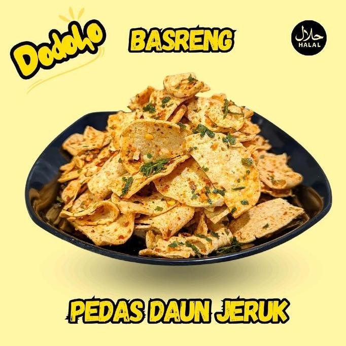 

HIW BASRENG PEDAS DAUN JERUK CHILI OIL DODOHO SNACK 500gr