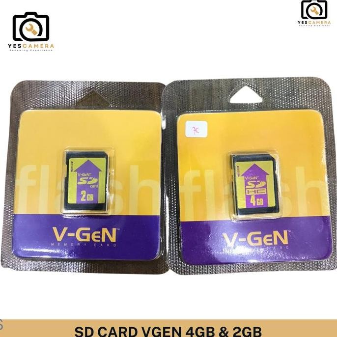 TERMURAH - SD VGen 8Gb 4GB 2GB Original Vgen Kartu Memori Kamera Pocket Handycam