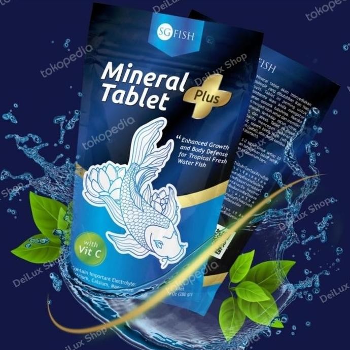 Terlaris Obat Ikan Mineral Tablet Plus Obat Vitamin C Untuk Ikan