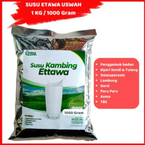 

NEW!!! Susu Kambing Etawa Bubuk 1Kg USWAH KELOR