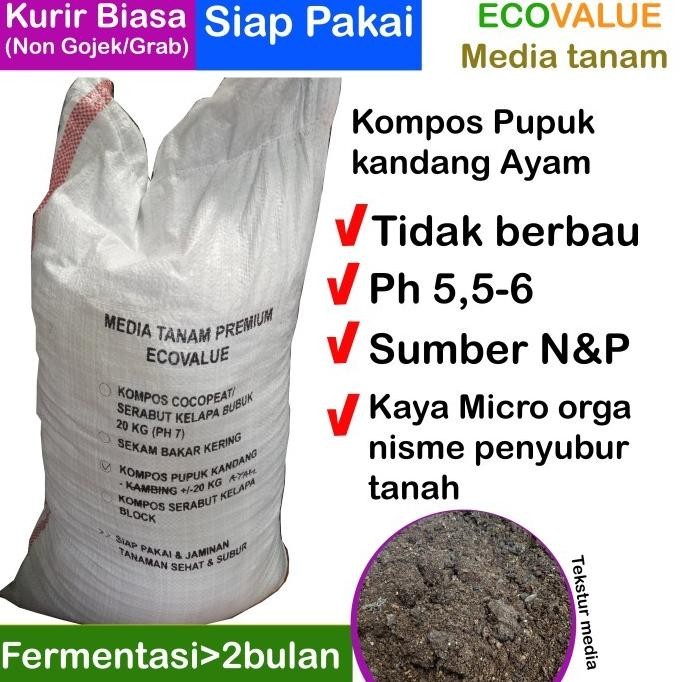 

Terlaris Kompos Pupuk Kandang Ayam Ecovalue Fermented 20 Liter (Kurir Biasa)