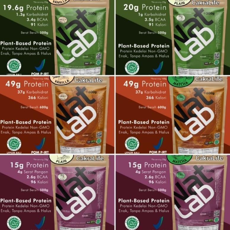 

Ready Natlab Soy Protein Kedelai All Variant Original 500Gram Halal,Depkes