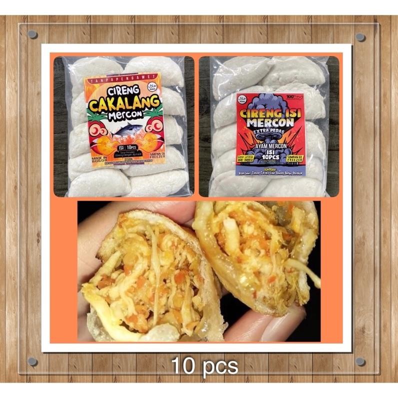 

Premium Cireng Isi Ayam Mercon / Ayam Original / Cakalang Mercon - Cireng Mercon Isi 10 Pcs - Frozen Promo