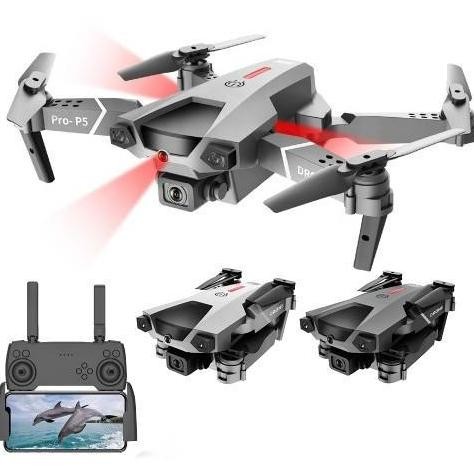 Drone P5 kamera HD 4K Fotografi Udara Profesional Drone murah WiFi Drone Mini 4 Sisi