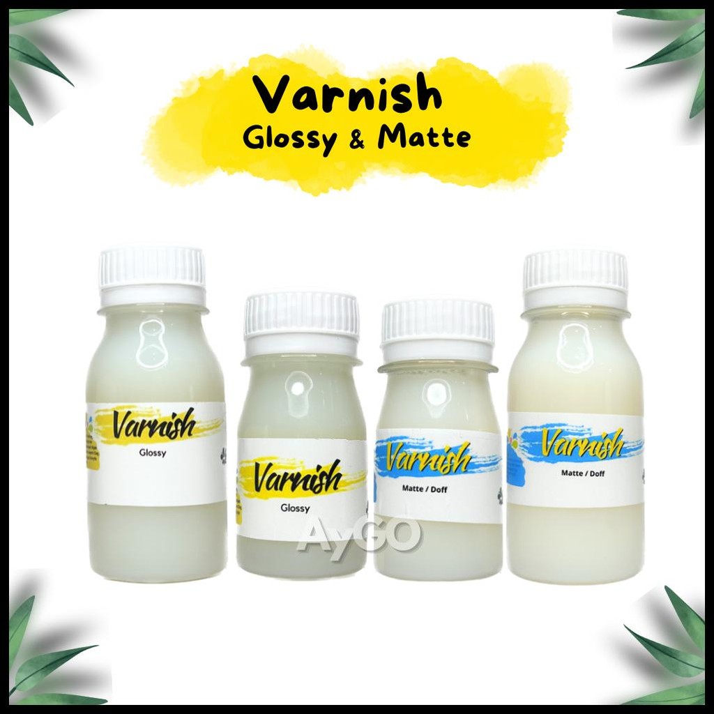 

VARNISH GLOSSY / VARNISH MATTE / DOFF / GLAZE / VARNISH CLAY / AYGO VARNISH