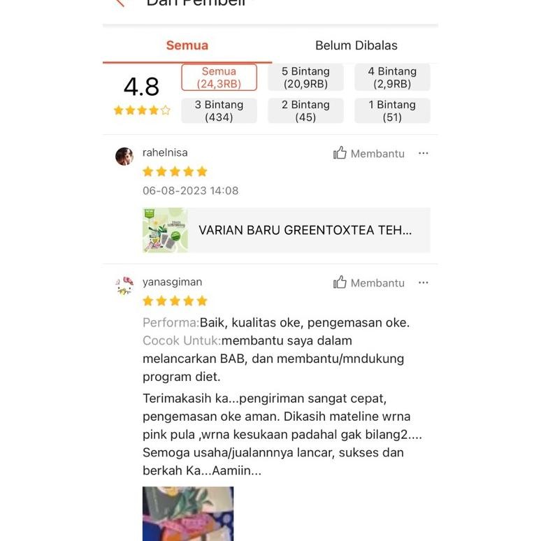 

Ready Teh Celup Greentoxtea Tea Bag Detox Pelangsing Bergaransi Hati2 Produk Palsu/Tiruan/Fake !!