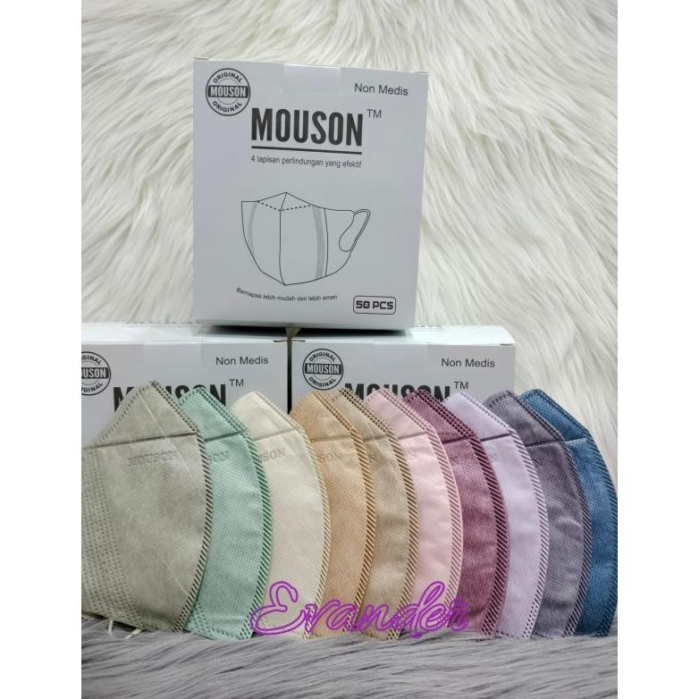Ready Masker Duckbill Mouson Mix Warna Isi 50 Pcs