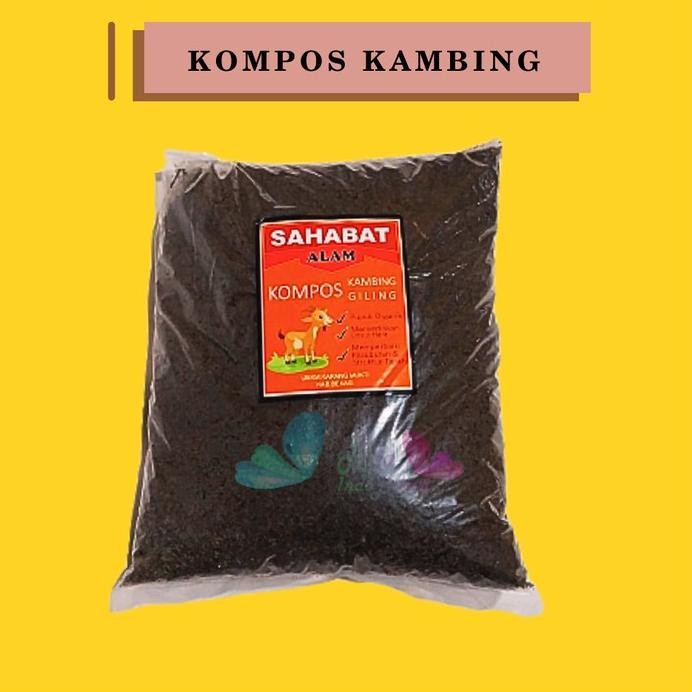 

Terlaris Pupuk Kandang Kompos Organik Kambing (Asli Kambing) Halus Kemasan 1Kg