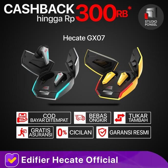 Edifier Hecate Headset Earphone Gaming Gt4 Gx04 Gx07 G33 Gx G4 Te New Stok