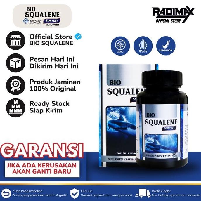 

Terlaris Bio Squalene Softgel - Minyak Hati Ikan Hiu Asli Omega 3 6 9 Vitamin Otak Anak Dan Dewasa