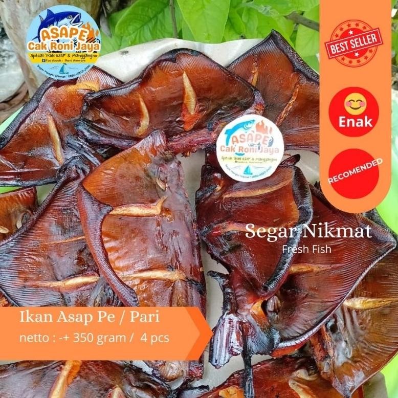 

ikan pe asap/ikan pari asap murah dan maknyus 4 pcs nUg