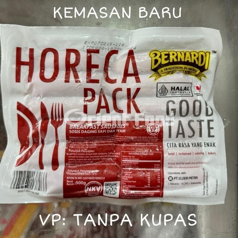 

Horeca Sosis Sapi dan Ayam Breakfast Kombinasi Bernardi AST nUg