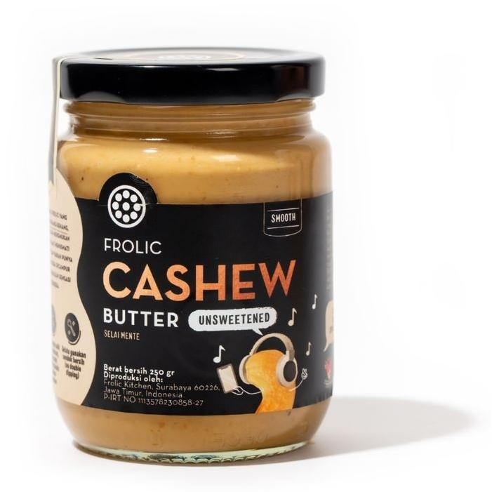 

FROLIC Cashew Butter Unsweetened - Selai Kacang Mente Mede (Vegan&Keto-friendly) AST nUg