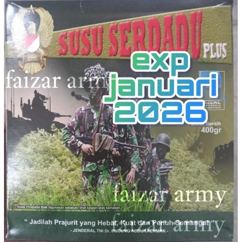 

TERMURAH DI SHOPEE.SUSU SERDADU TNI.SUSU SERDADU FD3.IMUKAL.RANSUM SUSU SERDADU nUg