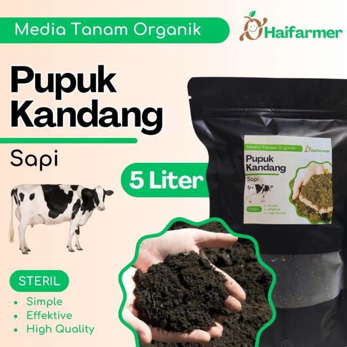 

Terlaris Haifarmer Pupuk Kandang Kohe Sapi Organik 5L Tidak Berbau Dan Tidak Panas 774