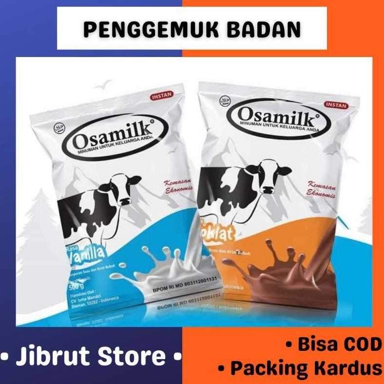 

OSAMILK SUSU SAPI BUBUK PENGGEMUK BADAN ANAK DAN DEWASA 500gr AST nUg