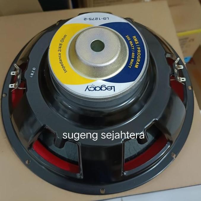 Speaker Subwoofer 12 Inch Legacy 1275-2 Dobel Coil New Stok