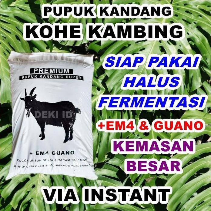 

Terlaris Pupuk Kandang Organik Kohe Kambing Kemasan Besar Via Instant Siap