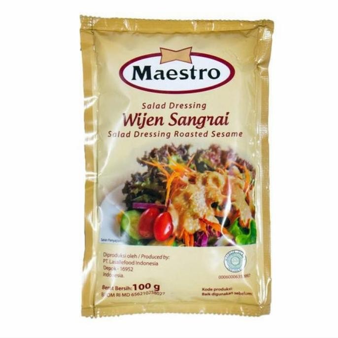 

Terlaris Maestro Salad Dressing Wijen Sangrai 100Gr