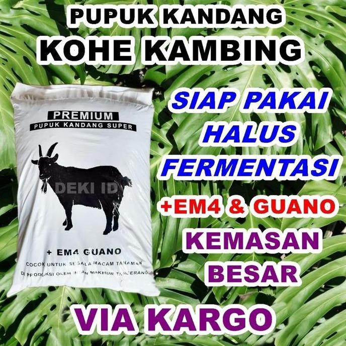 

Terlaris Pupuk Kandang Organik Kohe Kambing Kemasan Besar Via Kargo Siap Pakai