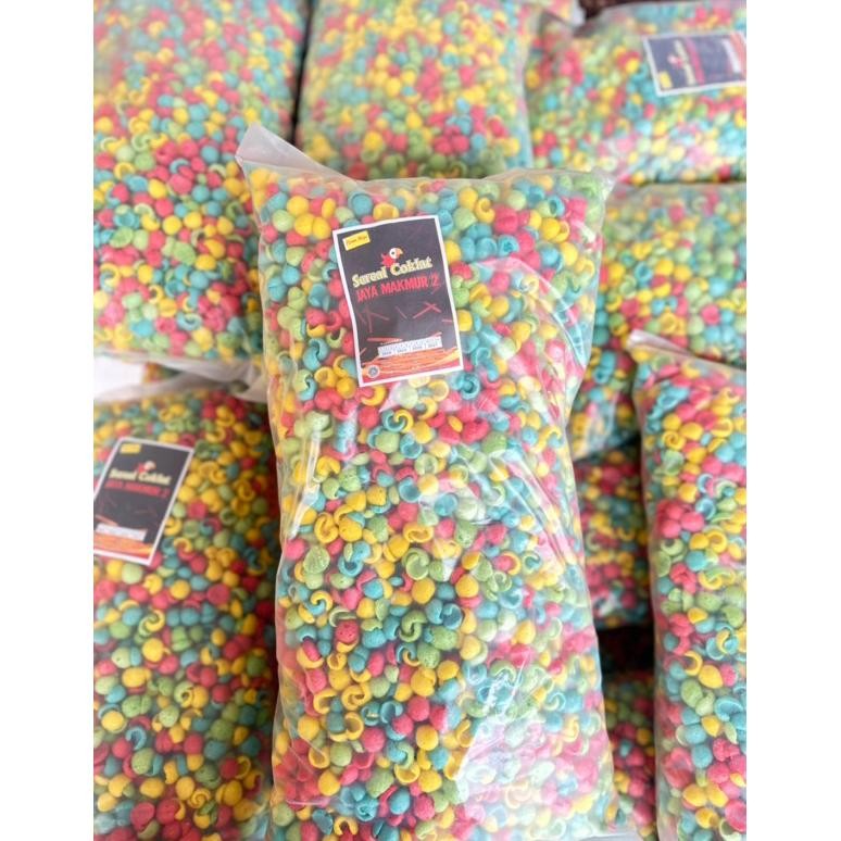 

1kg sereal rasa buah buahan cornpuff mix fruits AST nUg