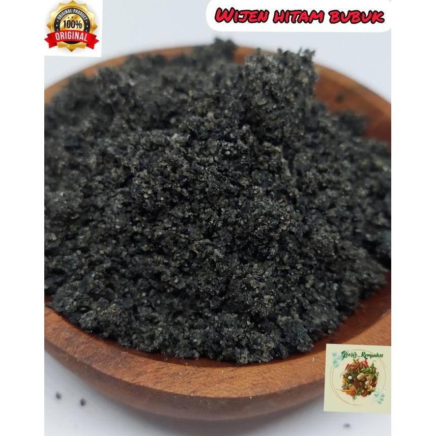

Terlaris Wijen Hitam Sangrai Bubuk / Black Sesame Powder Roasted 100Gram