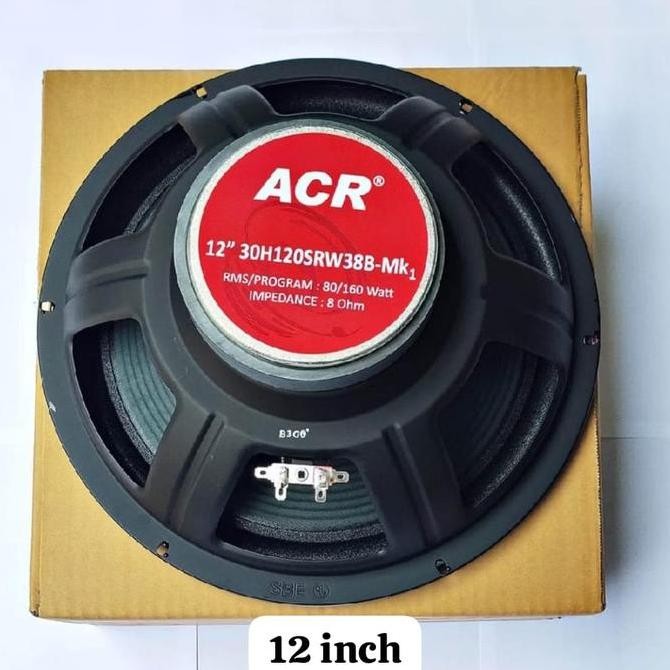 Speaker Acr 12 Inch Woofer 30H12Srw38B Acr 12Inch Acr Pro New Stok