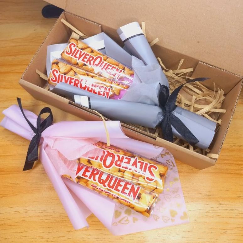 

Hampers buket coklat silverqueen buket jajan hampers snack coklat nUg
