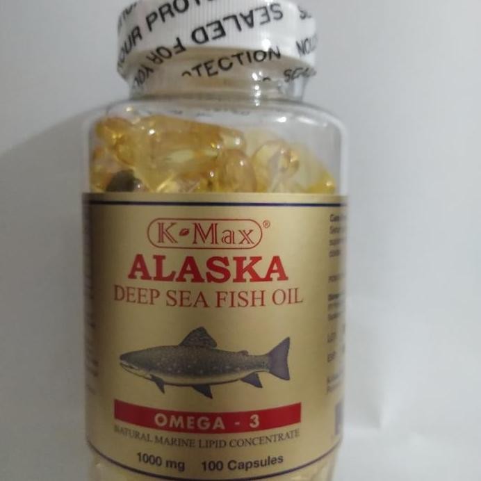 

Terlaris K-Max Alaska Deep Sea Omega Fish Oil3-6-9 Minyak Ikan Kaya Vitamin