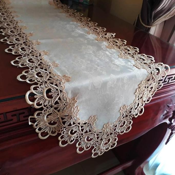 Promo Table Runner 3 Meter Taplak Meja Panjang 300 Cm Mewah