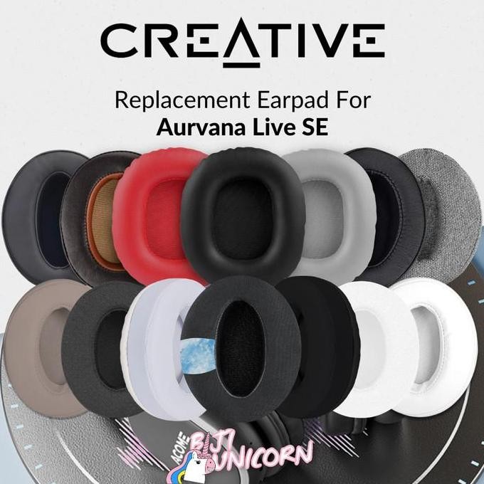Earpad Earcup Ear Cushion Creative Aurvana Live Se Busa Foam Bantalan Pad New Stok
