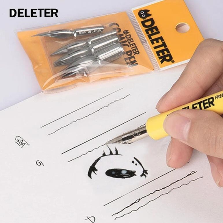 

Japan Deleter Dip Pen 660 Series Wood Comics 1 Holder Maru/G/Saji Nib Set Fountain Cartoon Mange Drawing Dip Pens Set