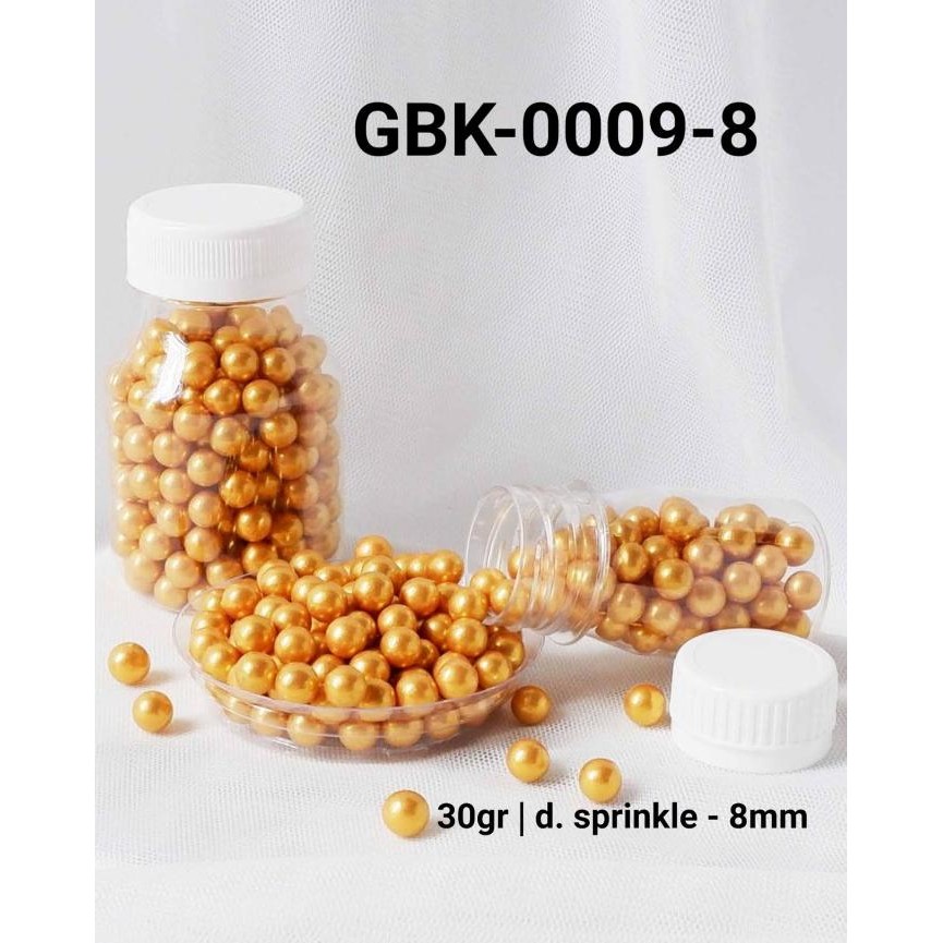 

@#@#@#] GBK-0009-8 Sprinkles sprinkle sprinkel 30 gram mutiara emas