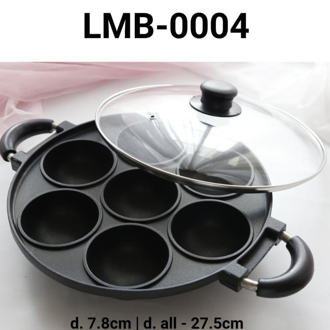 ] LBM-0004 Cetakan loyang happy call wajan teflon kue serabi cara bikang