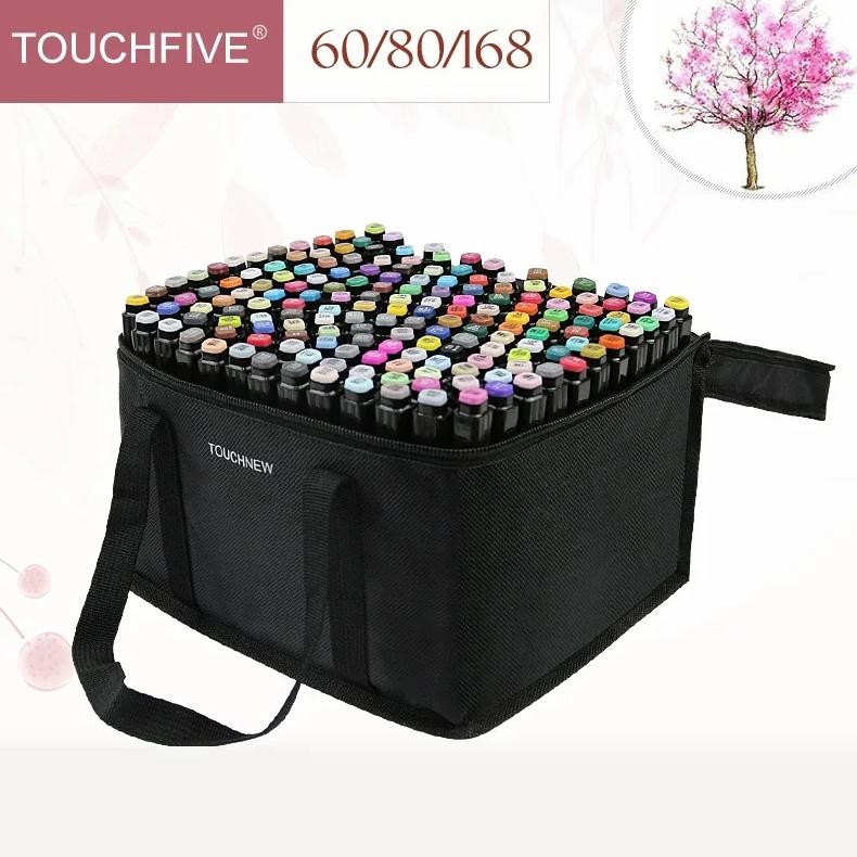 

Touchfive 30/40/60/80/168 Colors Art Markers Brush Pen Sketch Alcohol Based Markers Dual Head Manga Drawing Pens Art Supplies