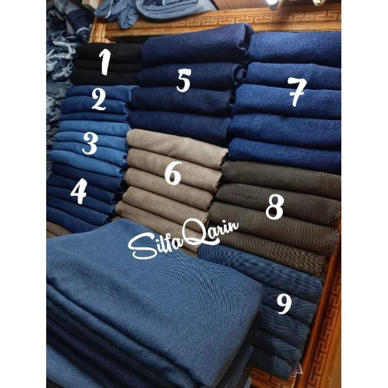 SY Kain Jeans 14 Oz (Washed) ~ Bahan Jeans (Size 125x150)