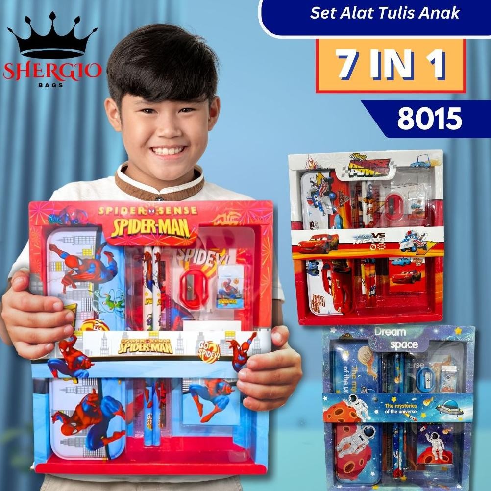 

Qw-7 Student Set Alat Tulis Sekolah Karakter Cowok Astro Cars 7 In 1 Gio 8015